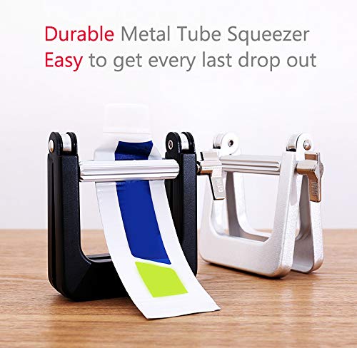 Large Metal Tube Toothpaste Roller Squeezer, Dispenser Hair Color Dye Tube Wringer-Black