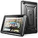 Fire 7 Case, SUPCASE [Heavy Duty] Case for 2015 Release Amazon Fire 7 Tablet 5th Generation [Unicorn Beetle PRO Series] Rugged Hybrid Protective Cover w Builtin Screen Protector (Black/Black)