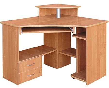 Schreibtisch Rosario 45, Farbe: Erle - 90 x 103 x 90 cm (H x B x T)