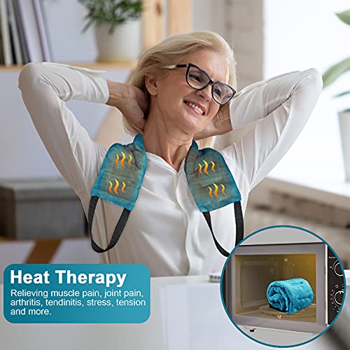 REVIX Heating Pad Microwavable Multi Purpose Heated Wrap for Neck