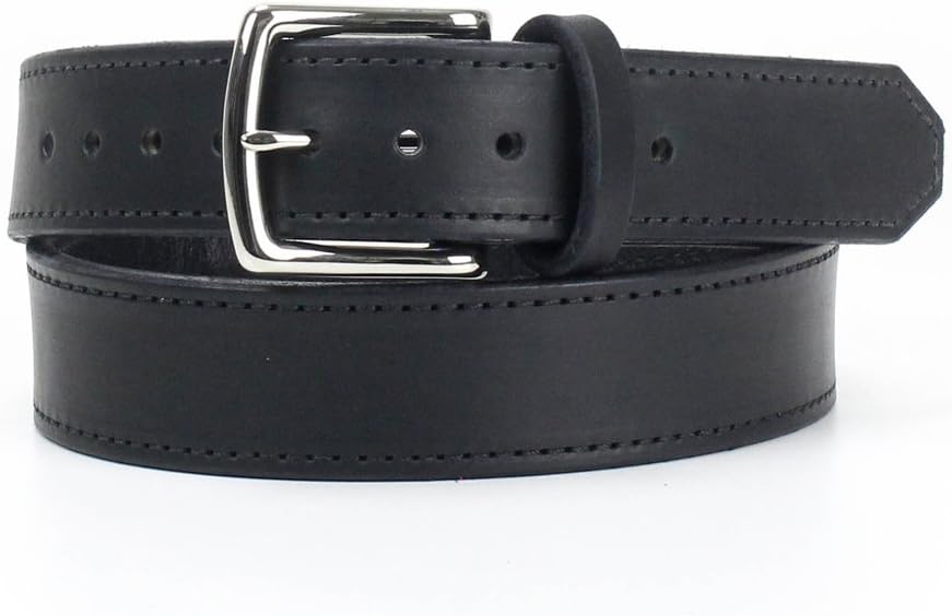 Harness Leather Gun Belt W/hidden Pocket CCW Use- 16oz Full Grain