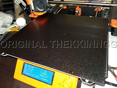 Thekkiinngg Prusa i3 MK3 Mk2.5 Double-Sided Pei Textured Powder-Coated Spring Steel Sheet V3 Version 3