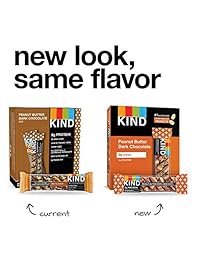 KIND Barras, Mantequilla de Cacahuete Chocolate negro + Proteína, sin gluten, barras de 1,4 onzas, 12