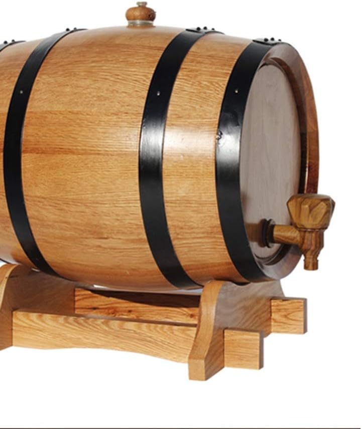 White Oak Barrels For Aging Whiskey For Serving And Entertaining, Table Home Accent Display & Storage Of Spirits, Liquors; Great Gift For Men And Women (Interface : Resin, Size : 5L)