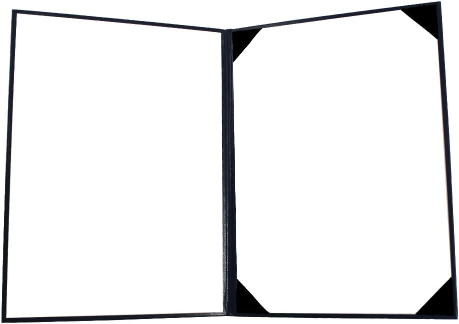 GraduatePro Diploma Cover 8.5x11 Graduation Covers Certificate Document Holder Smooth Leather Letter Size Black : Office Products