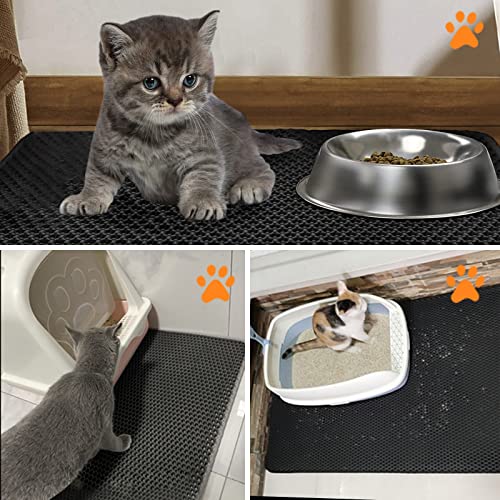 Hausure Cat Litter Mat Trapping for Litter Box, 22”x30” NoToxic