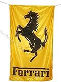 Fe-rrari Golden Flag Banner 3 X 5 ft