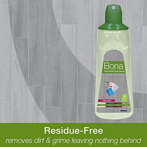 Bona MultiSurface Floor Cleaner Refillable Spray Mop Cartridge, for