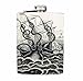 Octopus Design 02 Kraken Attaking A Ship Flask 8oz Stainless Steel