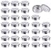 (2oz) 30 Pack Aluminum Cans Round Empty Container Cans with Clear Top for Kitchen, Office, Candles, Candies