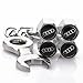 DR Wrench Keychain Chrome Tire Valve Stem Caps for Audi