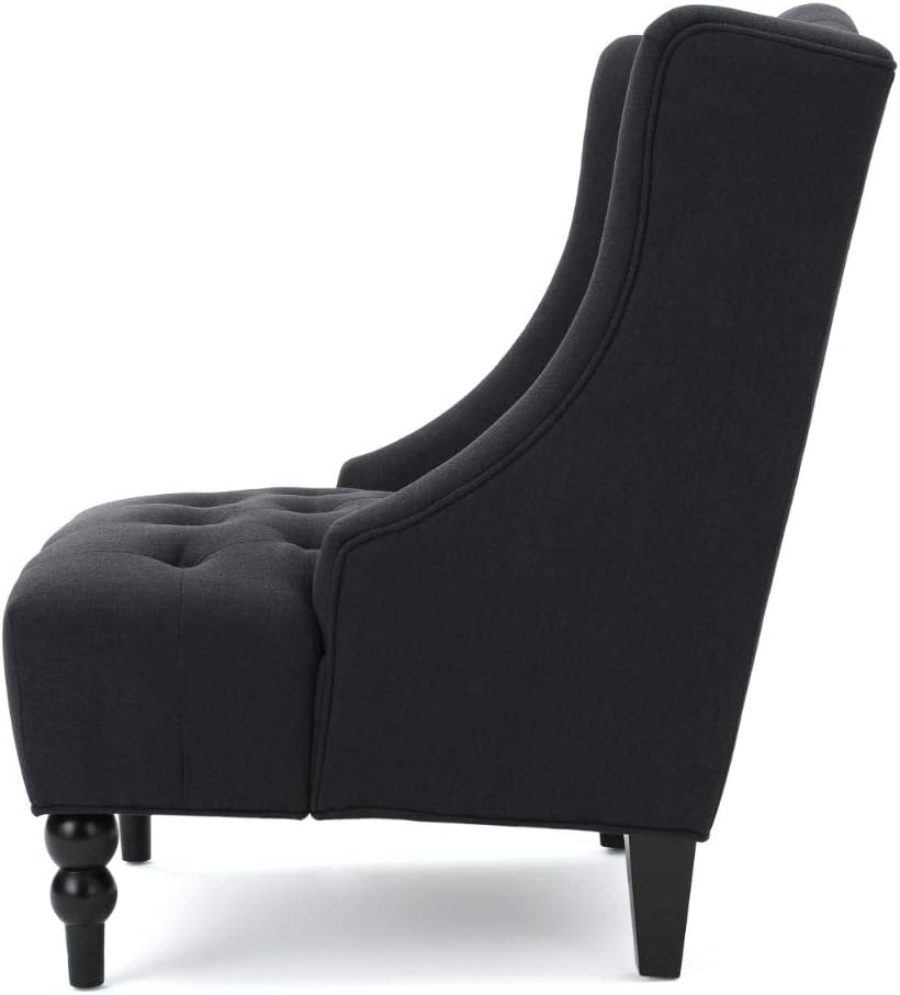 Christopher Knight Home Toddman High-Back Fabric Club Chair, Dark Charcoal: Kitchen & Dining