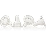 Evenflo CustomFlow Classic Silicone Nipples, Medium Flow (3-6 months) 4 ea