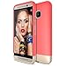 Maxboost Vibrance Series Soft-Interior Metallic Finished Hard Case for HTC One M9, Italian Rose/Champagne Gold