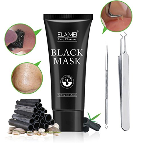 Sunsee blackhead Remover Skin Care Clean Bamboo Charcoal Mask Clip Needle tweezers Set