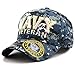 THE HAT DEPOT 1100 Official Licensed Military 3D Embroidered Logo Veteran Cap (Navy-Blue Digital Camo)