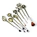 REINDEAR GOT Game of Thrones Costume Brushes Merchandise - Daenerys Targaryen Stark Mother of Dragon Iron Throne Makeup Brushes (Bronze)