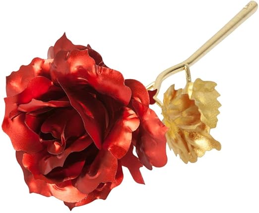 Amazon Com 2 Packs I Love You Rose Flower Red Floral Foil Lasts