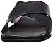 FitFlop Women's Aix Leather Slide Sandals dress Sandal, All Black, 6 M US