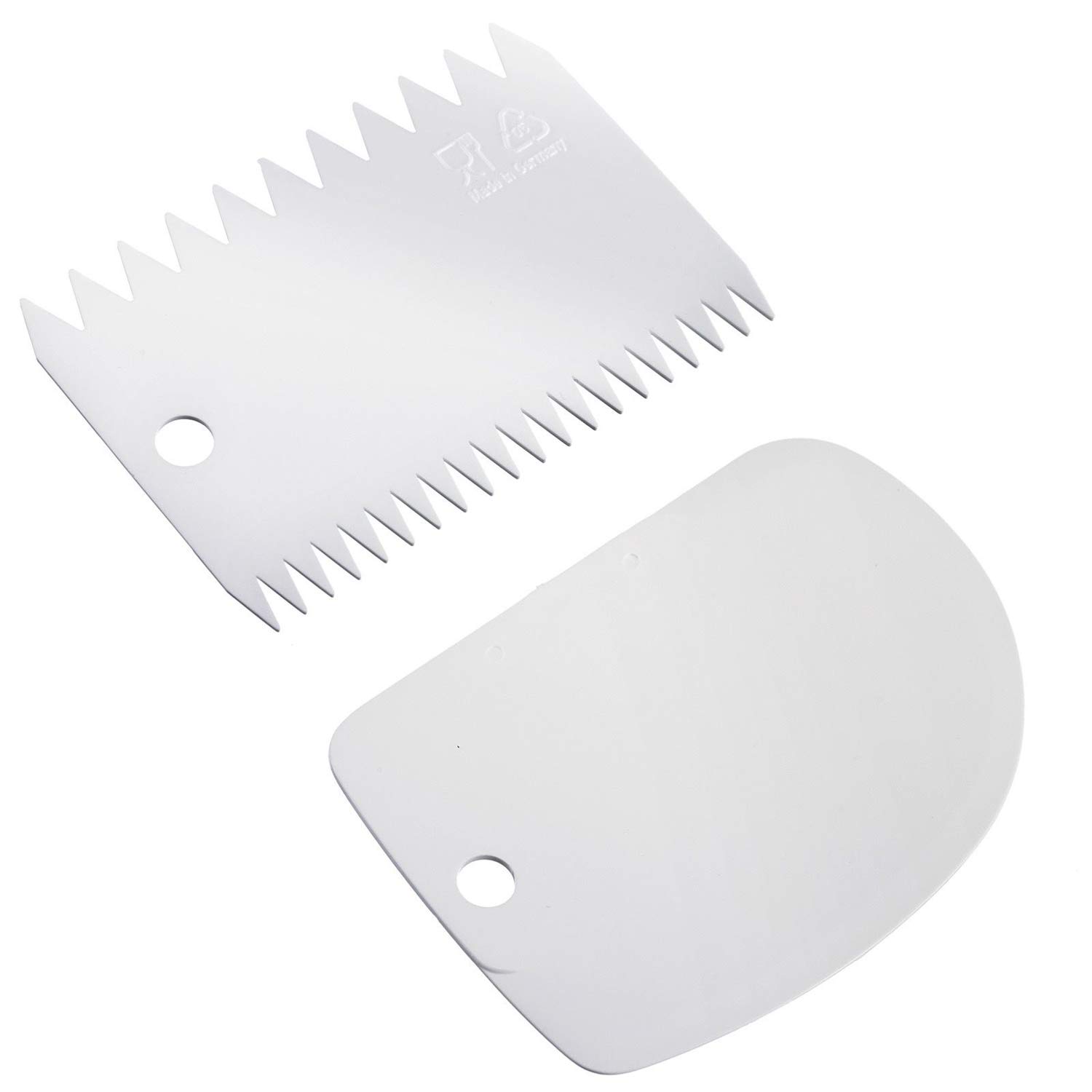 Westmark Dough Scraper And Garnish Comb Set, 2 Pieces, Plastic, White, 30852270