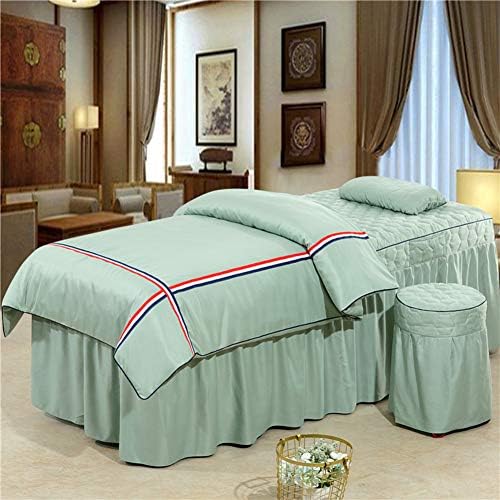 マッサージ ベッドスカート マッサージテーブル スカート スパ ベッド カバー 穴付き E 70x190cm レース 28x75inch アンチ ピリング 店内全品対象 ビューティーベッドカバー4 ワンピース シルク