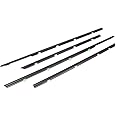 GZYF 4PCS Weatherstrip,Window Weather Stripping Moulding Trim Seal Belt for Honda Civic 2012 2013 2014 2015, Door Outside Trim Seal Belt, Replace#72450-TR0-A01 72410-TR0-A01 72950-TR0-A01,Black