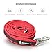 Unique Non-Slip Dog Leash for Walking Training Running,Long Nylon Rope Dog Leash for Large and Small Puppy or Cat,Pet Accessories by Bondpaw(Red)