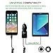 iPhone Car Charger, Sngg 24W/4.8A USB Car Charger with Coiled Lightning Cable for iPhone 7 Plus 6 6S Plus 5S 5 5C SE,iPad and More,with Extra USB Port