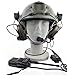 Z-TAC Tactical Headphone U94 Headset PTT Military Radio for Kenwood 2 Pin Black