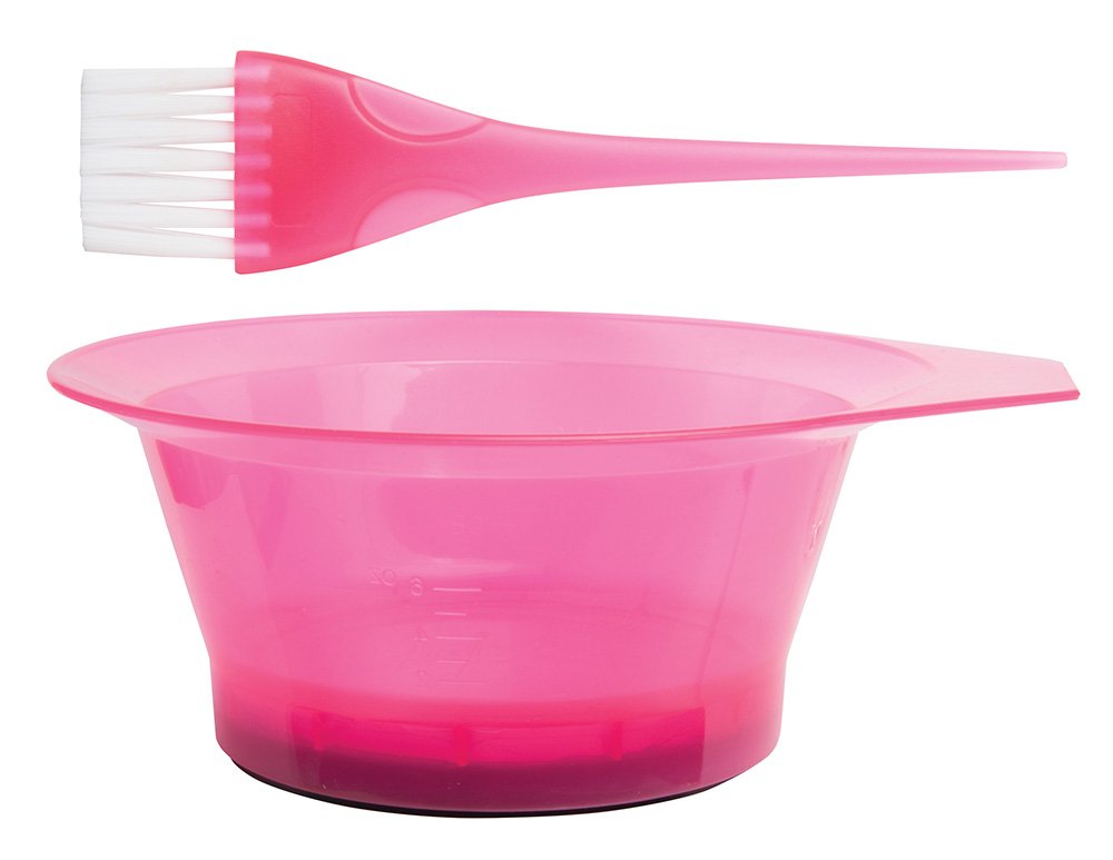 Diane Tint Bowl with Brush Set, Translucent Pink : Beauty