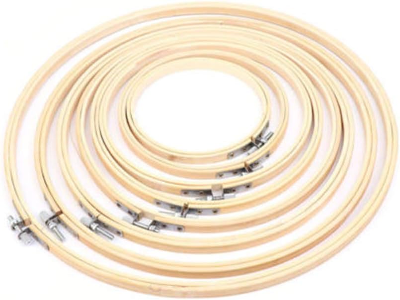 rycnet Mother's Day Best Gift Cross Stitch Machine Embroidery Hoop Ring Bamboo Sewing Tool DIY Craft 13-34cm 21cm