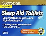 GoodSense Sleep Aid Doxylamine Succinate tablets, 25mg, 32-count