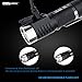 LED Flashlight with 18650 3400mAh Li-ion Battery,USB Rechargeable CREE EDC Flashlight,Nitenumen C8 850 Lumens Flashlight