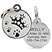 GoTags Designer Pet ID Tags in Stainless Steel for Dogs and Cats, Custom Engraved with 4 Lines of Personalized ID, Cute, Unique Pet Tags in Several Fun Designs