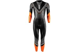HUUB Araya 3:5 Mens Open Water Swimming Triathlon Wetsuit Black/Orange