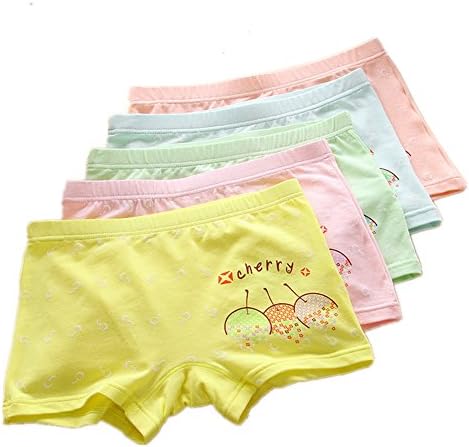 Big Girl's Boyshorts Cartoon Underwear Panties(Pack Of 5) (10-12 years, A)