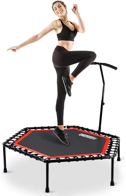 OneTwoFit Trampolín, Trampolín Profesional Fitness de 48 pulgadas ...