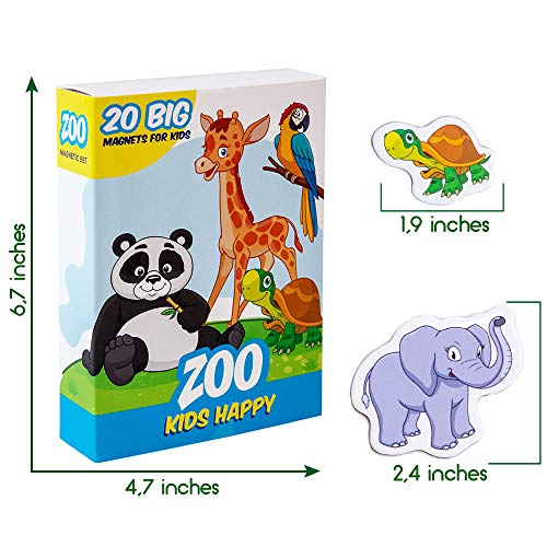 MAGDUM ZOO animal for kids real LARGE fridge for