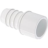 Spears 460 Series PVC Pipe Fitting, Adapter, Schedule 40, White, 3/4"Barbed x 3/4" Spigot
