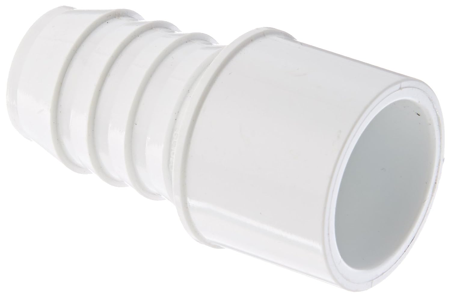 Spears 460 Series PVC Pipe Fitting, Adapter, Schedule 40, White, 11/2