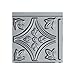Fasade Easy Installation Traditional 1 Argent Silver Backsplash Panel for Kitchen and Bathrooms (18 sq ft Kit)