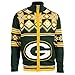 FOCO Split Logo Ugly Sweater Jacket, Team Color, Medium