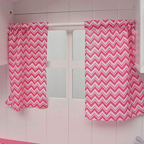 Spielzeugküche Spielküche Kinderküche Rosa 82x30x100cm Happy Kitchen Holzküche inkl. Kochfeld mit Mikrowelle Backofen… – Bild 8