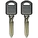 QualityKeylessPlus TWO Replacement Transponder Chip Keys PK3M B103PT for GM Vehicles with FREE KEYTAG
