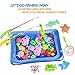 Fishing Game for Kids - Magnetic Fishing Toy for Toddlers, 53 PCS Plastic Floating Fishing Bath Toys Set for Kids Bath Time, Learning and Education Toys for Children