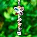 H&D HYALINE & DORA Car Charms Rear View Mirror Accessories,Crystals Ornaments Chandelier Crystals Hanging Prisms Fengshui Suncatcher Rainbow Pendant Maker Car Charm (Colorized)
