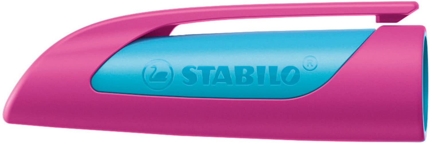 STABILO Ergonomic School Fountain Pen EASYbuddy FRESH EDITION - Cap - pink/light blue