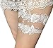 Lace bridal garters set with pearls and sequins wedding garters band P14