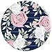 Floral Pink Blush and White on Navy Blue Striped Pattern PopSockets PopGrip: Swappable Grip for Phones & Tablets PopSockets Adhesive PopGrip
