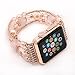 GBSELL Fashion Sports Beaded Bracelet Strap Band For Apple Watch Series 2/1 38mm (B)